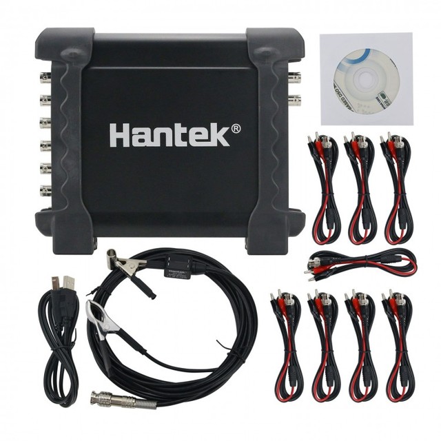 Hantek 1008C 8-Channel USB Automotive Diagnostic Digital Oscilloscope with DAQ Program Generator