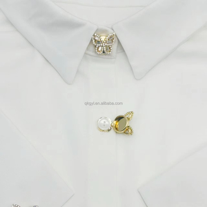 Bán Buôn Màu Sắc Duy Nhất Pha Lê Lấp Lánh Bướm Hình Khuy Măng Sét Dễ Dàng Mặc Quần Áo Long Lanh Nút Bộ Cho Sinh Nhật - Product Image 2