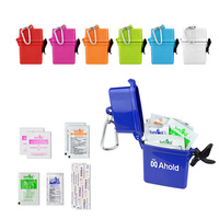 Trousse de premiers secours portable mini format, personnalisable avec logo et couleur, pour activités de plein air, survie, camping, blessures quotidiennes, promotion professionnelle.