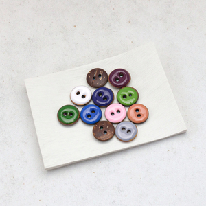Natural <strong>Coconut</strong> <strong>Shell</strong> <strong>Buttons</strong> - Colorful Dotted Oil Style For Children's Clothing, Dresses &amp; Cardigan Decor - Product Image 2
