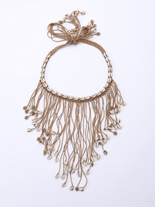 Nuevo Cinturón Concho Western con Conchas Marinas para Mujer, Cinturón Boho Hecho a Mano <span class=keywords><strong>de</strong></span> Macramé, Cinturón <span class=keywords><strong>de</strong></span> Cintura para Damas, Colgante <span class=keywords><strong>de</strong></span> Borlas Estilo Hippie para Festival - Product Image 2