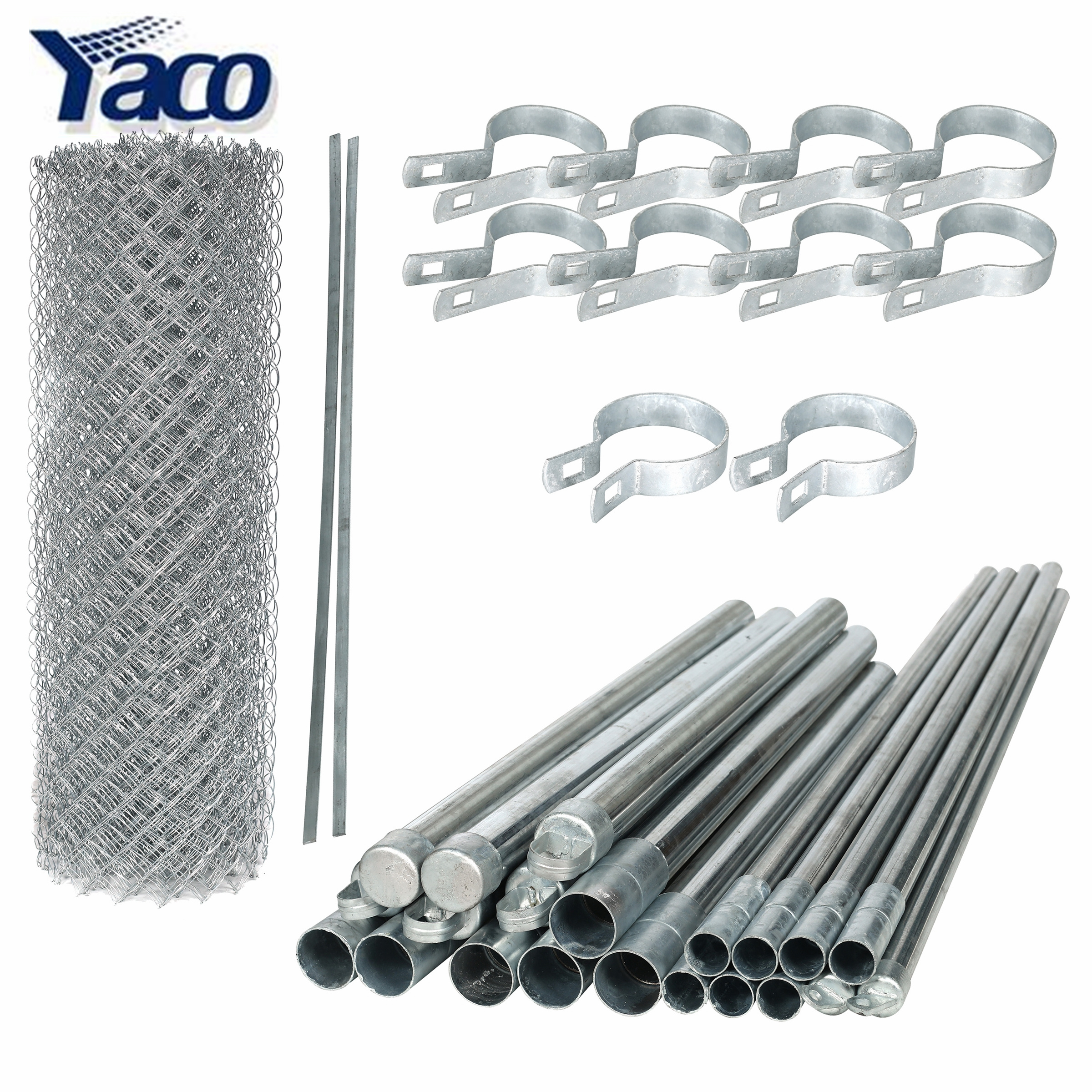 6ft Heat Treated Security Chain Link Fence with Top Rail & Line Posts Heightened Wood Type