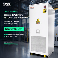 Système de stockage d'énergie BESS MATE Premium à refroidissement liquide 135KW 261KWH LiFePO4 en armoire, économique pour le C&I, pour le raccourcissement des pics de consommation et le stockage solaire