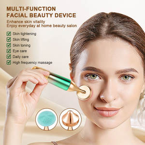 3 en 1 Cepillo de limpieza facial y barra de belleza Levantamiento DE LA PIEL Estiramiento Masaje de vibración 3D Dispositivo masajeador de ojos eléctrico - Product Image 2