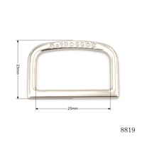 Nueva llegada logotipo personalizado D anillo calidad plata níquel perro Collar accesorios hebilla de Metal Aleación de Zinc D anillos