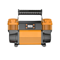 Compresseur d'air pour voiture, pompe à air à double cylindre 12V haute puissance, affichage numérique 150psi, pompe à pneus électrique portable en métal avec arrêt automatique