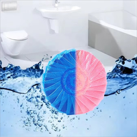 Désodorisant domestique solide au parfum de rose Nettoyeur automatique de cuvette de toilette Bloc à bulles bleu