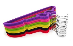 حمالة ملابس الطفل الجميل مخملية بشكل القوس لحفظ المساحة - Product Image 6
