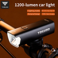Lampe de vélo rechargeable étanche à fixation suspendue, faisceau anti-éblouissement, LED haute luminosité pour VTT et vélo de route