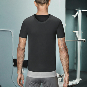 Camiseta Deportiva de Manga Corta para Hombre, Cuello Redondo, Secado Rápido, Elástica, Ligera, Personalizable con Logotipo - Product Image 3