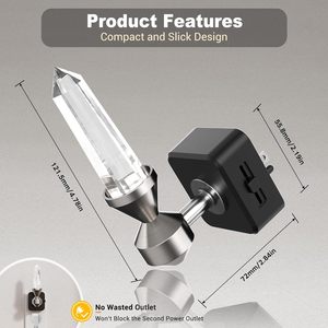 Lámpara Nocturna de Cristal LOHAS con Sensor de Luz, Regulable, Moderna, para Meditación, Sala de Estar, Dormitorio - Product Image 6