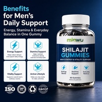 Complément de Fertilité et de Santé Sexuelle : Gommes de Shilajit pour Hommes Adultes avec Soutien à la Santé Digestive