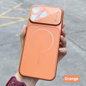 कोर लक्जरी नैनो मैट ग्लास चुंबकीय वायरलेस चार्जिंग फोन केस आईफोन 17 प्रो मैक्स के लिए 360 सुरक्षा के साथ - Product Image 5