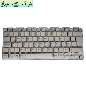 Nouveau clavier d'ordinateur portable argenté LA Latin pour <span class=keywords><strong>SONY</strong></span> SVE 14 <span class=keywords><strong>SVE14</strong></span> SVS14 SVE14A 149119511LA, sans cadre, sans rétroéclairage - Product Image 5