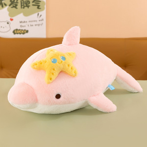 Peluche personnalisée avec logo, motif étoile de mer, dauphin, baleine, animal marin, coussin décoratif extra-large, cadeau pour enfants - Product Image 3