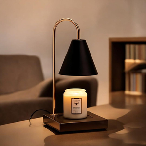 Minimalist Crystal <b>Table</b> Lamp with Black Dome Shade <b>LED</b> 2700K Soft Warm <b>Light</b> Touch Control Wi-Fi for Bedroom Decor - Product Image 2