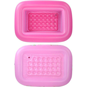 Piscine gonflable pour enfants, 0,30 mm d'épaisseur, rectangulaire, en PVC imperméable, écologique, portable, pour usage familial en extérieur, kit de réparation de valve - Product Image 6
