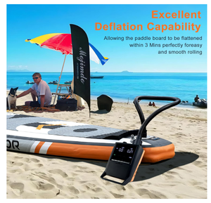 Pompe à air SUP rechargeable 12V portable en ABS <span class=keywords><strong>avec</strong></span> moniteur de pression des pneus pour planche à pagaie gonflable - Product Image 5