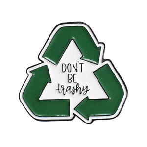 <span class=keywords><strong>Non</strong></span> essere trash Punny accessori di abbigliamento alla moda distintivo spille in smalto con spille decorative personalizzate in smalto per zaini cordini per insegnanti - Product Image 4