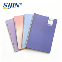 Carnet à spirales grand format A4 personnalisé avec couverture imprimée en couleur et pages lignées