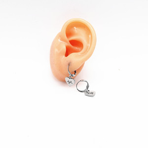 Pendientes con clip yunnique, pendientes de acero de titanio con forma de corazón para regalo, joyería de moda - Product Image 4