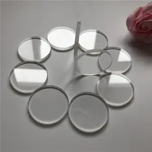 Specializing production high purity glass lens high transmission round flat glass ultra-clear thin instrument panel glass plate