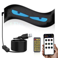 Luz LED Flexible para Ventana de Coche, Programable con Animación RGB Personalizada, Logotipo Publicitario para Camiones, Accesorios de Iluminación para Automóviles