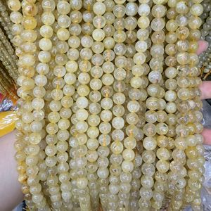 Wholesale Natural Beige <strong>Jade</strong> Beads Smooth Round Loose <strong>Stone</strong> for DIY Jewelry Making Bracelet Necklace (4/6/8/10mm) - Product Image 3