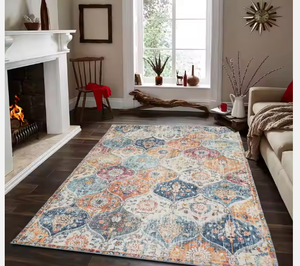 Tapis <span class=keywords><strong>persan</strong></span> transfrontalier américain rétro lavable pliant résistant à la saleté facile à prendre <span class=keywords><strong>soin</strong></span> du salon anti-dérapant - Product Image 1