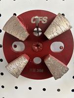 Disque de meulage diamanté premium pour le polissage du béton, durable, 4 à 6 segments, plaque de meulage pour sols