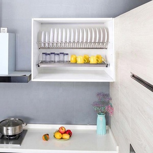 Estante de Cocina de 2 Niveles de Acero Inoxidable con Bandeja de Drenaje, Organizador de Armario, Resistente al Óxido, Almacenamiento Flotante, MOQ 1 Juego - Product Image 3