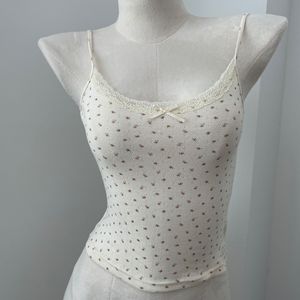 Canotta da <span class=keywords><strong>donna</strong></span> sexy e slim in pizzo stile BM 2026 con scollo elasticizzato, senza schienale, corta, 100% cotone - Product Image 4