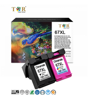 Cartuchos de tinta HP 67XL, cartucho de tinta 67XL 67 para impresora HP, cartucho para HP Deskjet 2700 2800, cartuchos de tinta compatibles.