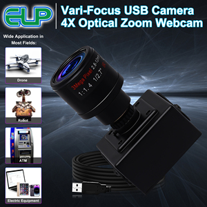 Caméra Web ELP 1,3 MP à faible luminosité, HD, objectif varifocal 2,8-12 mm, monture M12, caméra USB à faible luminosité, mini caméra Web pour ordinateur portable, PC - Product Image 6