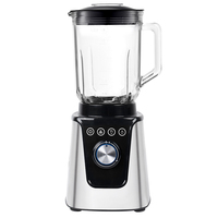 265370 350W 2026 OEM Blender de comptoir électrique personnalisé avec logo, corps en acier inoxydable, commande par bouton et pot en plastique