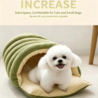 Lit pour chat d'intérieur, nid apaisant rond en forme de beignet, lit en peluche lavable pour chaton, lit confortable anti-anxiété pour petits chiens
