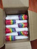 Shenzhen Large polyester gay arc-en-ciel drapeaux LGBTQ 14X21cm drapeau de fierté LGBT imprimé à la main