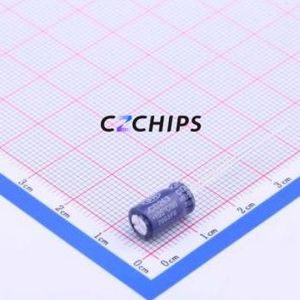 Condensador Electrolítico de Aluminio de Montaje Pasante ECR1CBK221MLL063011, D6.3xL11.5mm 220uF 20% 16V 2.5mm - Product Image 1