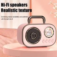 Haut-parleur portable sans fil étanche pour la maison, l'extérieur, le chant familial, le karaoké, mini haut-parleur karaoké avec horloge en plastique