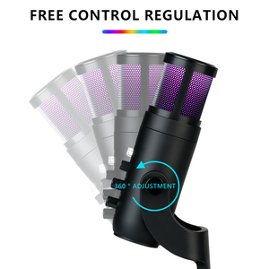 WESTON OEM fábrica tipo C RGB profesional ordenador portátil para juegos Mike Studio condensador USB grabación micrófono para PC portátil - Product Image 4