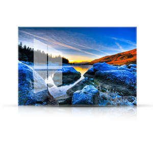 <span class=keywords><strong>Peinture</strong></span> acrylique personnalisée de paysage de <span class=keywords><strong>montagne</strong></span> de <span class=keywords><strong>lac</strong></span> d'art de mur d'impression de photo numérique de vue nordique - Product Image 1