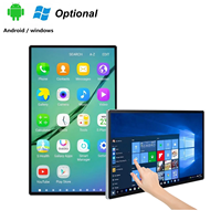 Écran Tactile Tout-en-Un 24 27 32 Pouces Moniteur Commercial Android 13 Lecteur Intelligent Montage Mural Écran LCD pour Publicité CMS