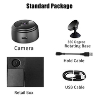 Mini Caméra IP Wifi sans Fil HD 1080p, Caméra de Surveillance de Sécurité Domestique avec IR CUT et Vision Nocturne pour Application Téléphone MD3