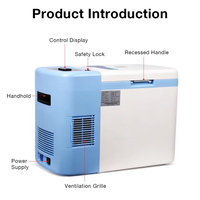 Congélateur portable compact à compresseur, -86 degrés, pour stockage médical