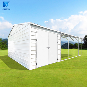 Garage en structure acier préfabriquée robuste, abri de rangement extérieur portable <span class=keywords><strong>et</strong></span> durable pour jardin <span class=keywords><strong>et</strong></span> entrepôt - Product Image 4