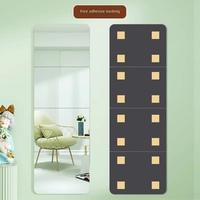 Panneaux muraux amovibles en acrylique incassable à réflexion HD pour chambre à coucher, dortoir, dressing, patchwork DIY, taille personnalisée