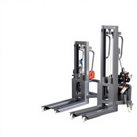 Chariot élévateur électrique compact transfrontalier pour scène, monté sur véhicule, à poussée manuelle, avec rayon de braquage de 50 cm