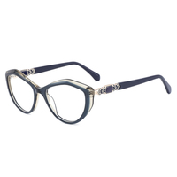 Montures de lunettes personnalisées avec logo du fabricant, montures optiques rondes rétro en acétate pour hommes et femmes