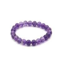 Bracelets de bijoux fantaisie en gros 2026, perles de pierres précieuses naturelles 8 mm, bracelets perlés en pierre naturelle pour cadeau de Noël