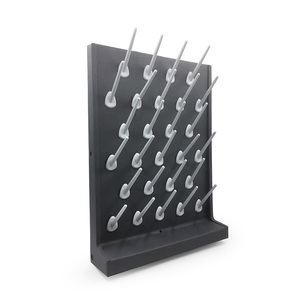 Phòng thí nghiệm khô giá Pegboard băng ghế dự bị-top Wall-Mount nhỏ giọt giá PP nhỏ giọt giá cho phòng thí nghiệm thủy tinh chai Ống nghiệm cốc - Product Image 5
